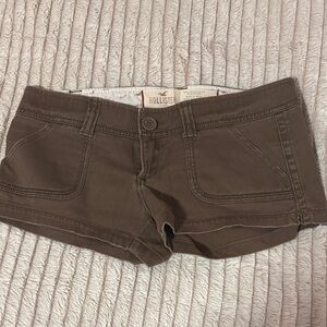 Hollister Women's Brown Hot Short Shorts Low rise size 0